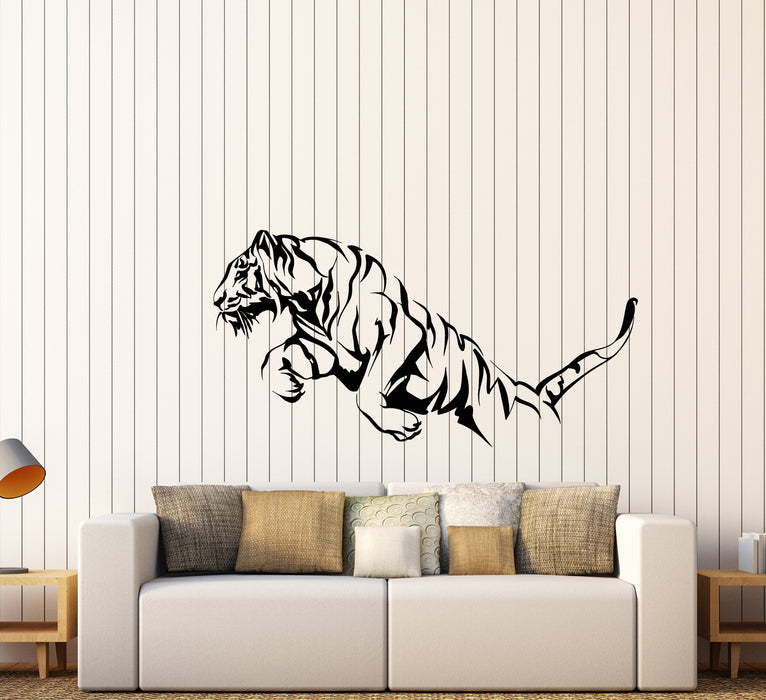 Vinyl Wall Decal Abstract Tiger Animal Predator Big Cat Stickers (3612ig)