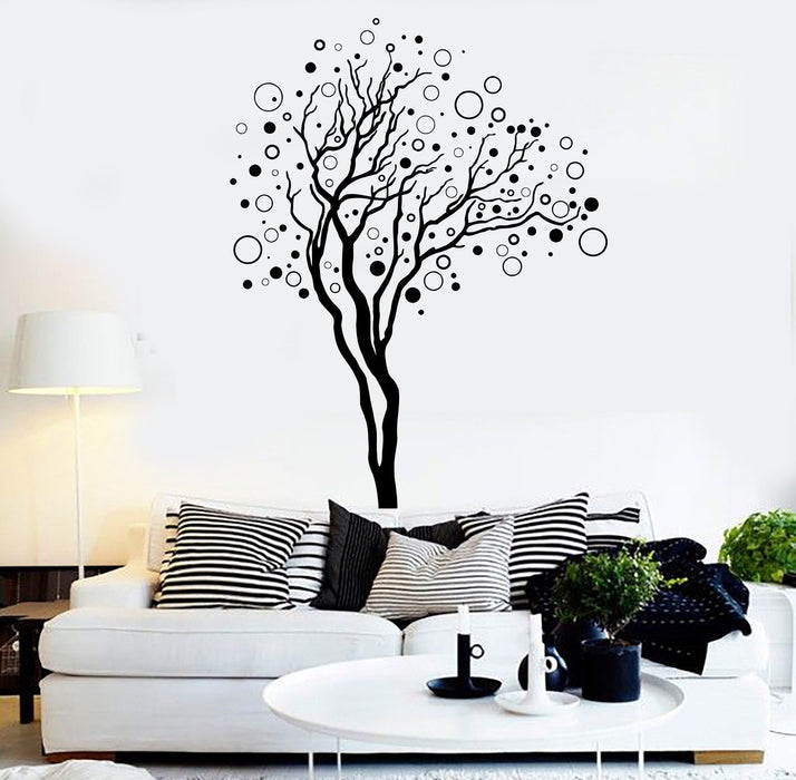 Vinyl Wall Decal Abstract Tree House Interior Room Art Stickers Unique Gift (ig4381)