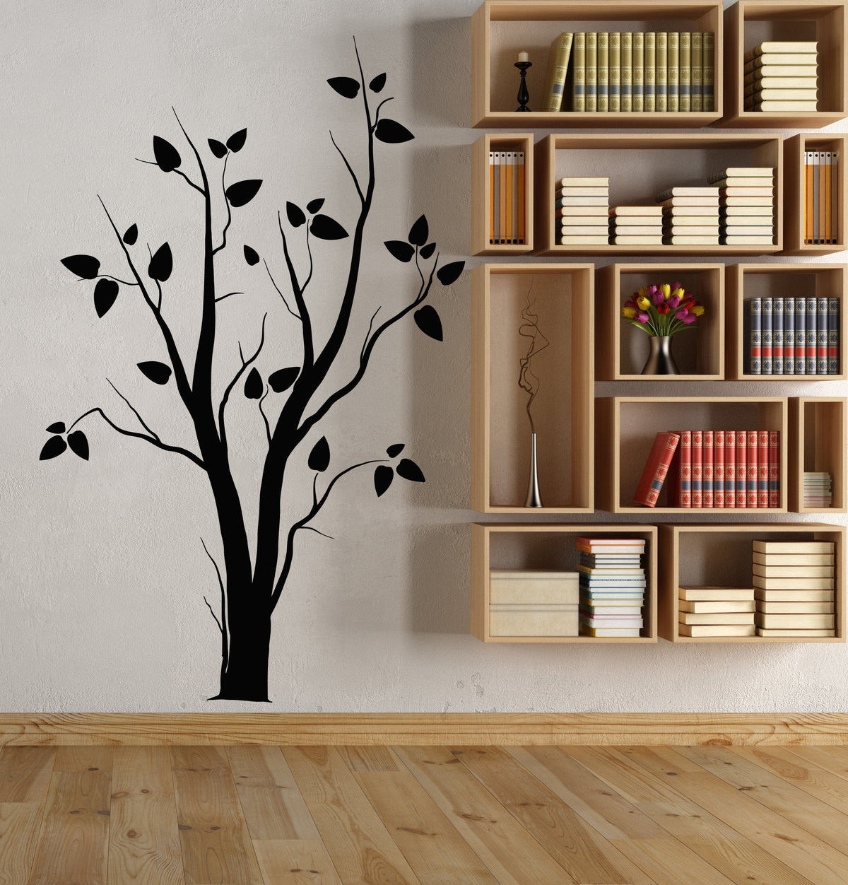 Vinyl Wall Decal Tree Nature Gothic Style Room Decor Living Room ...
