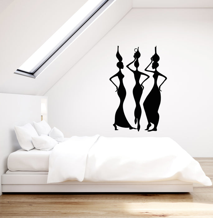 Vinyl Wall Decal African Ethnic Style Women Natives Stickers (3880ig)
