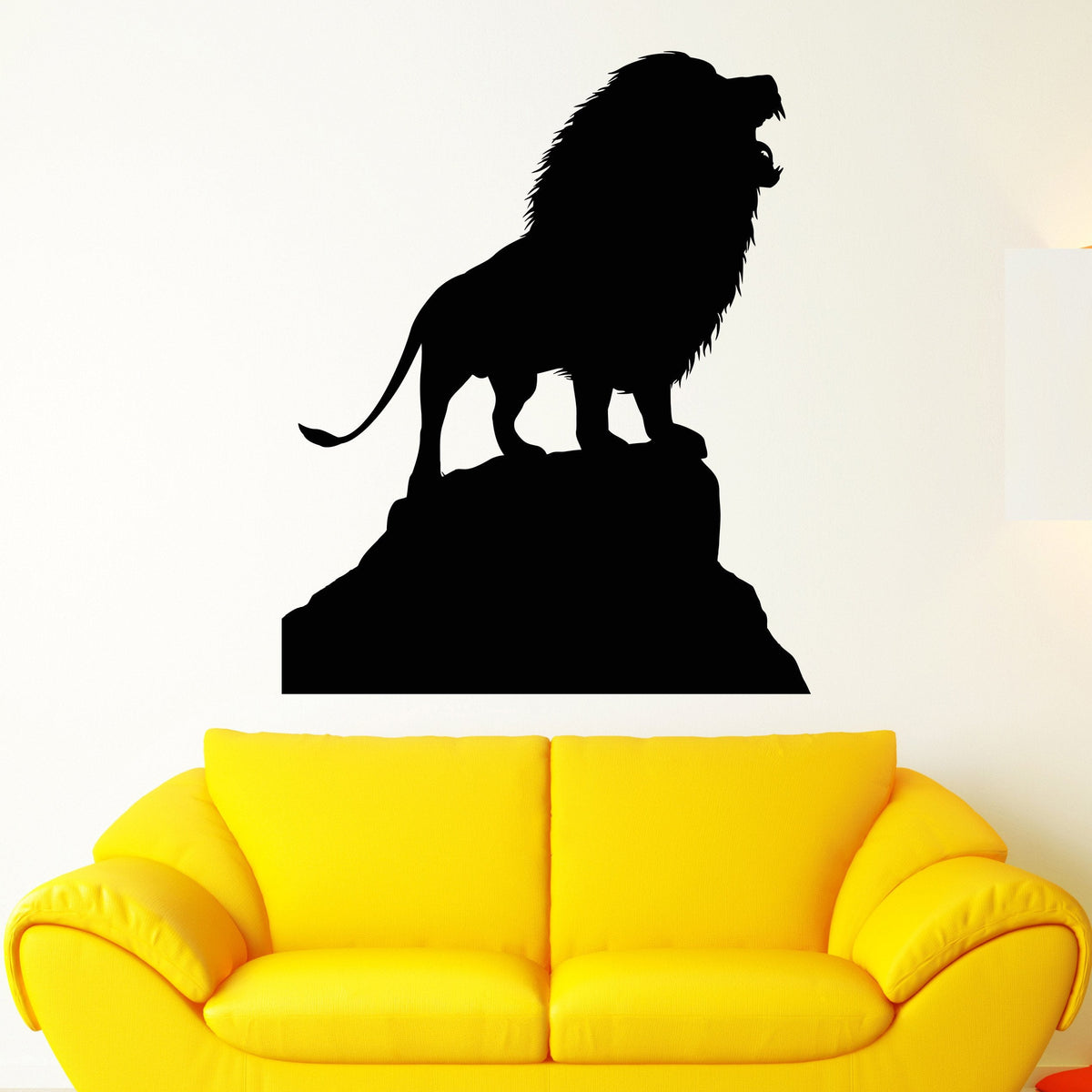 Vinyl Wall Decal African Lion King Animal Silhouette Predator Stickers ...