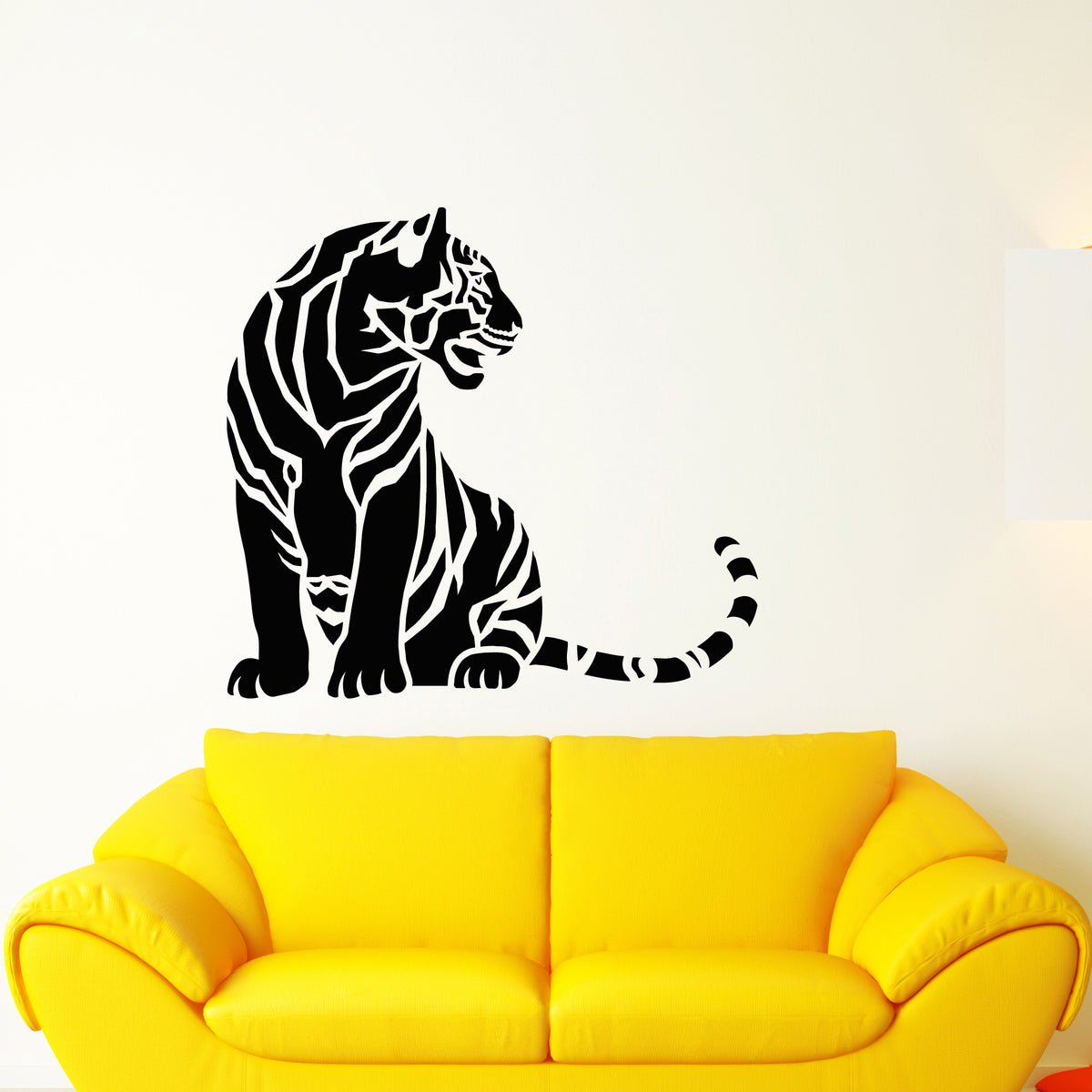 Vinyl Wall Decal Abstract African Tiger Big Cat Predator Stickers (357 ...