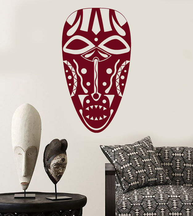 Vinyl Wall Decal Ancient African Native Mask Stickers Unique Gift (1594ig)
