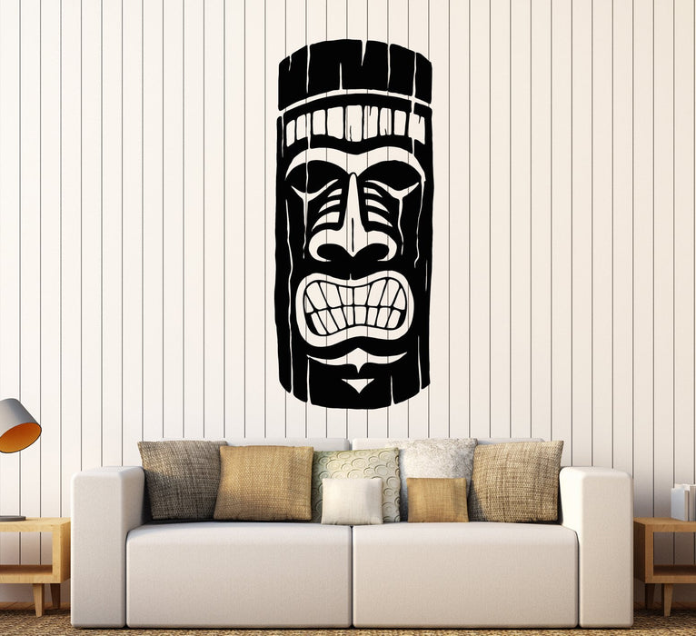 Vinyl Wall Decal Ancient African Mayan Mask Ethnic Style Stickers (2511ig)