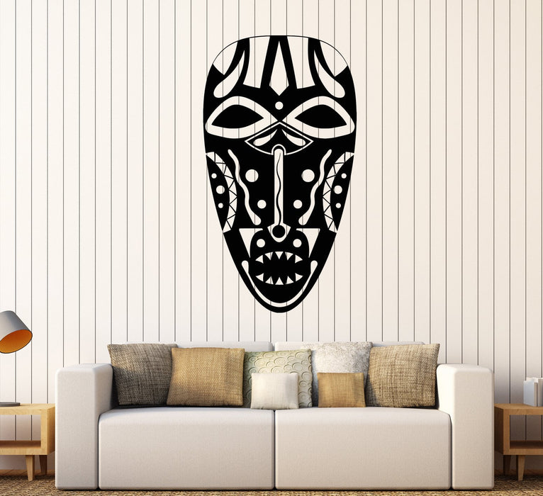 Vinyl Wall Decal Ancient African Native Mask Stickers Unique Gift (1594ig)