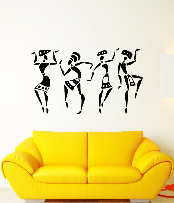 Vinyl Wall Decal African People Natives Ethnic Style Stickers Unique Gift (1509ig)