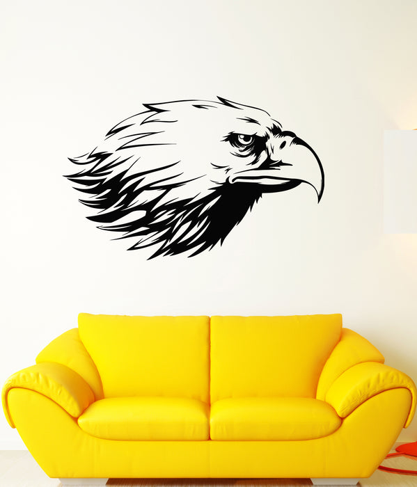Vinyl Wall Decal American Bald Eagle Bird Head Stickers (3328ig)