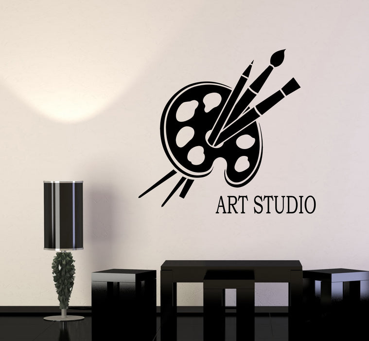 Vinyl Wall Decal Art Studio Logotype Signboard For Painter Stickers (2773ig)
