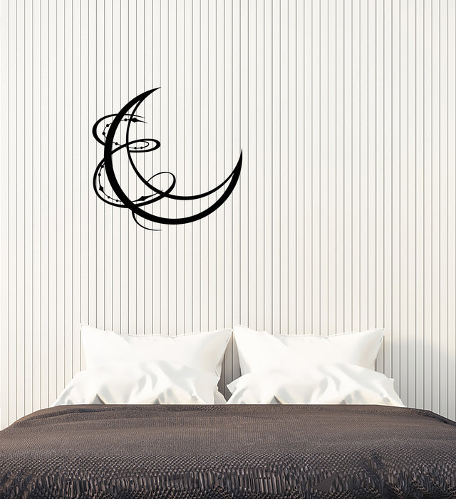 Vinyl Wall Decal Art Crescent Night Decor For Kids Room Stickers (3801ig)