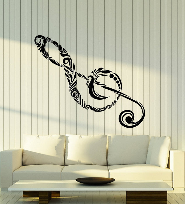 Виниловые наклейки на стену абстрактные музыкальные ноты ноты наклейки для декора спальни (2963ig)