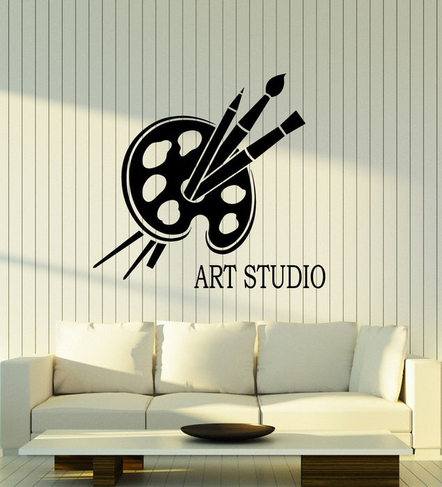 Vinyl Wall Decal Art Studio Logotype Signboard For Painter Stickers (2773ig)