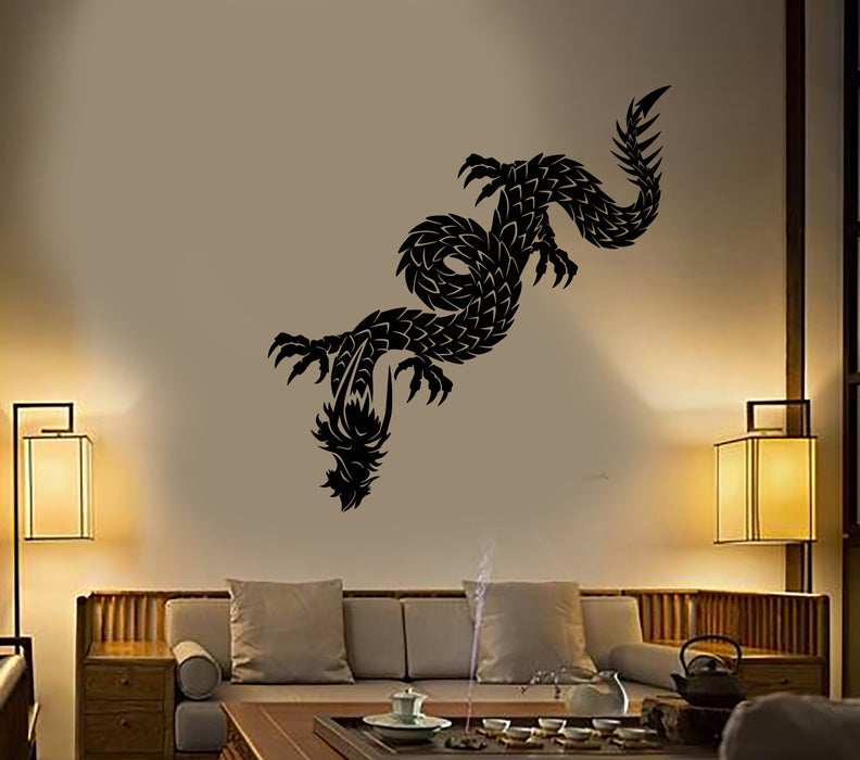 Vinyl Wall Decal Chinese Dragon Asian Style Fantasy Stickers