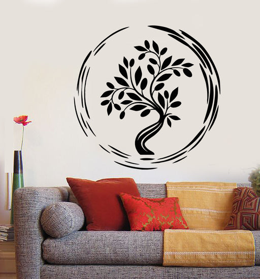 Vinyl Wall Decal Circle Branch Tree Of Life Ecology Spiritual Stickers —  Wallstickers4you