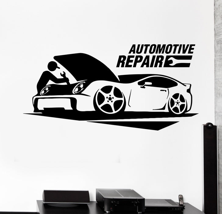 Vinyl Wall Stickers Automotive Repair Car Service Garage Decal Unique Gift (269ig)