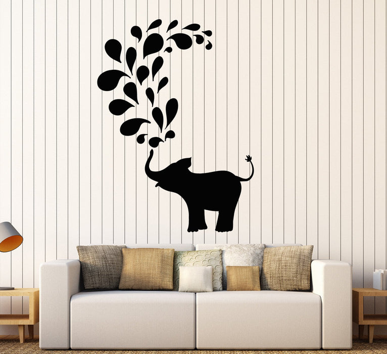 Виниловая наклейка на стену слоненок животное детская комната наклейки уникальный подарок (ig3808)