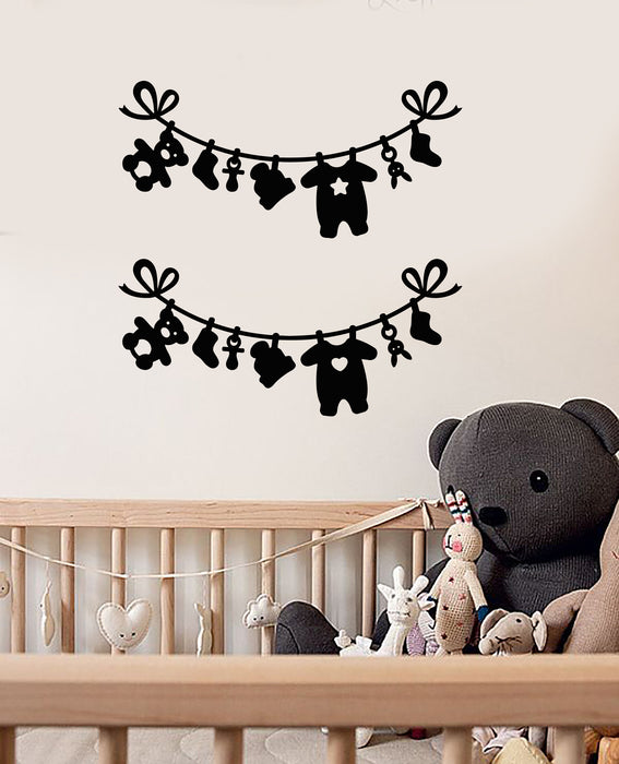Vinyl Wall Decal Baby Children's Room Laundry Room Decor Stickers (4013ig)