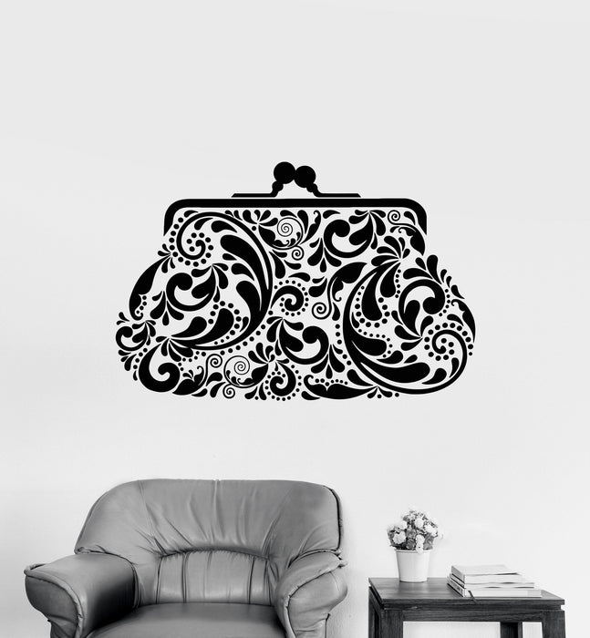 Vinyl Wall Decal Accessory Shop Purse Bag Vintage Style Stickers Unique Gift (1017ig)