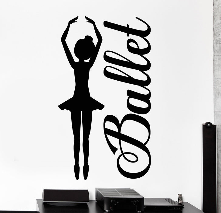 Autocollant mural en vinyle pour danseuse de ballet, salle de danse, ballerine, cadeau unique (ig4465)