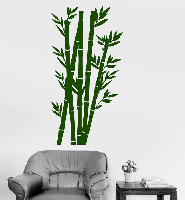 Vinyl Wall Decal Tree Nature Bamboo Chinese Japanese Home Decor Stickers Unique Gift (707ig)