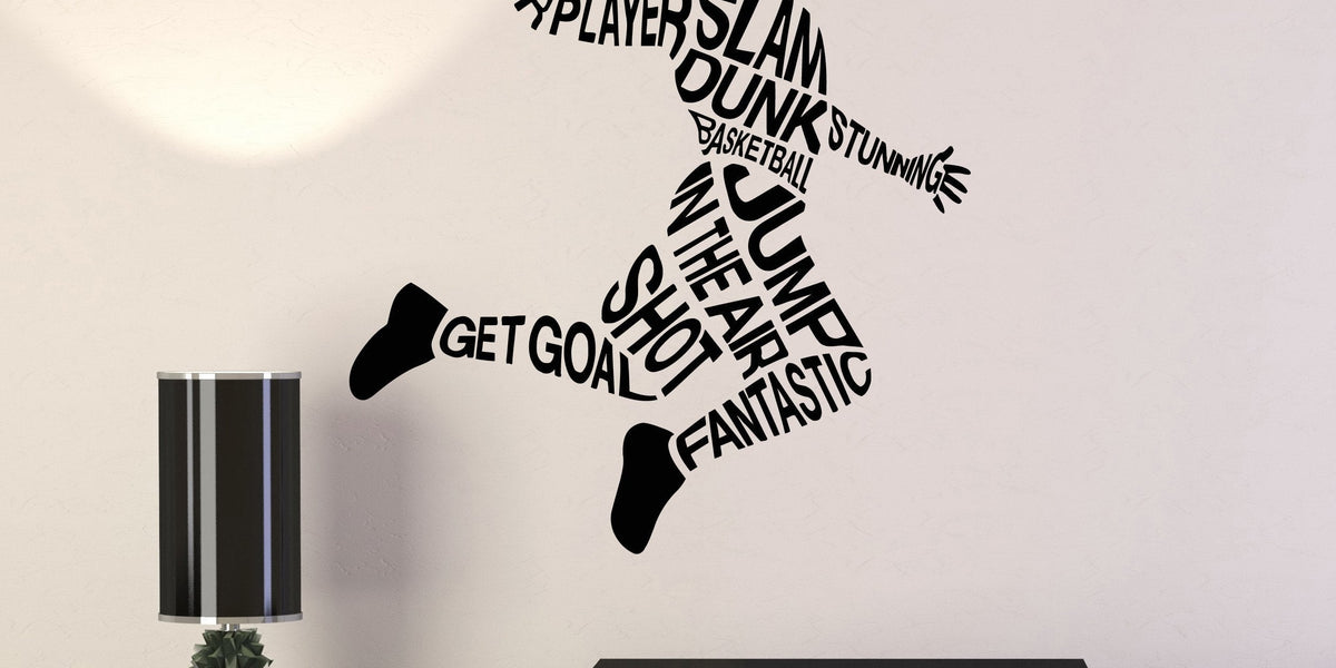 Wall Vinyl Decal Home Decor Art Sticker Focus. You Can Do This Phrase Quote  Lettering Basketball Player Sport Game Gym Room Removable Stylish Mural