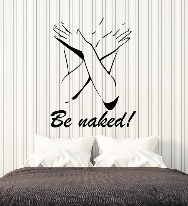 Vinyl Wall Decal Woman Be Naked Nude Girl Beautiful Sexy Body Stickers (2922ig)
