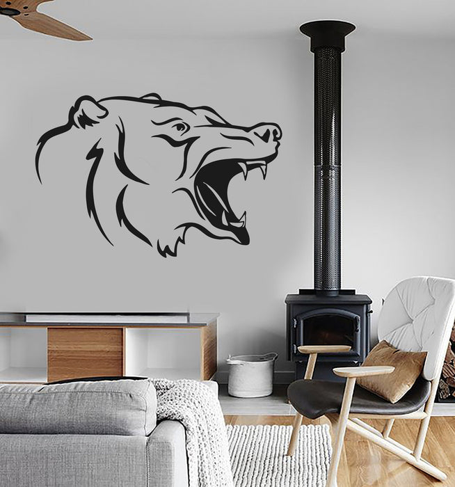 Wall Stickers Vinyl Decal Head Animal Bear Hunting Trophy Cool Design Unique Gift (ig280)
