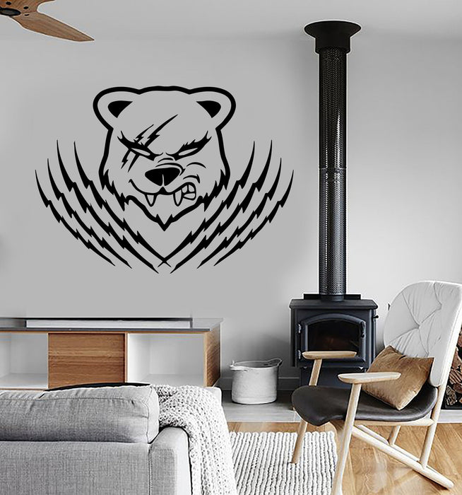 Vinyl Wall Decal Bear Animal Grizzly Tribal Art Decor Stickers Mural Unique Gift (ig036)