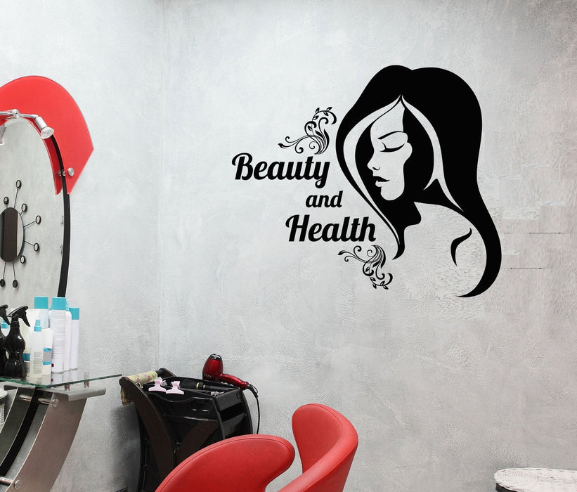Vinyl Wall Decal Beauty and Health Spa Salon Woman Relax Stickers Unique Gift (578ig)