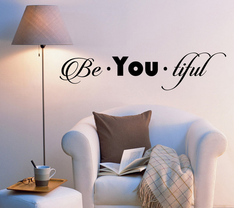Beautiful Vinyl Wall Decal Sticker Motivation Quote Words Inspiring Letters 2031ig (22.5 in x 5 in)