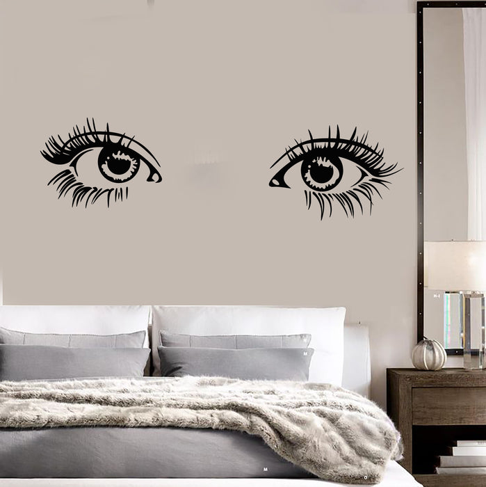 Vinyl Wall Decal Beautiful Sexy Girl Eyes Eyelashes Stickers Unique Gift (2067ig)