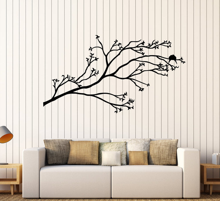 Vinyl Wall Decal Beautiful Bird On Tree Branch Room Decor Stickers (2288ig)