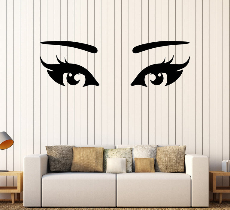 Vinyl Wall Stickers Sexy Eyes Makeup Beauty Salon Girl Room Decal Unique Gift (231ig)
