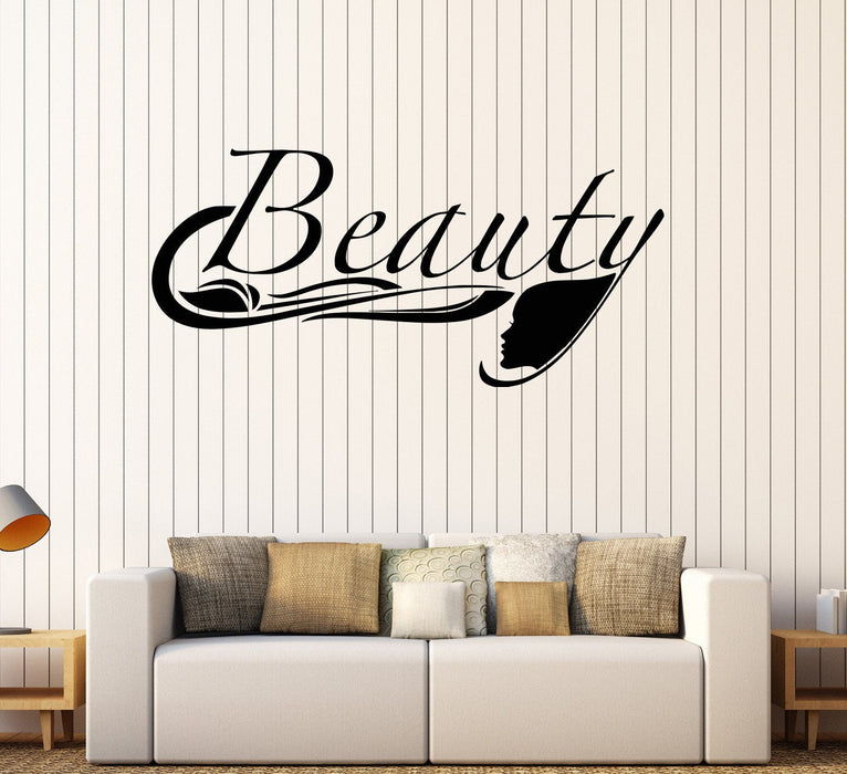 Vinyl Wall Decal Beauty Salon Woman Stylist Spa Girl Hairdresser Stickers Unique Gift (089ig)