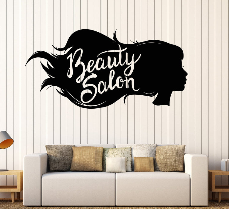 Vinyl Wall Decal Beauty Hair Hairdressing Salon Barbershop Stickers Unique Gift (1251ig)