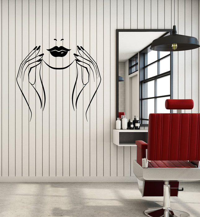 Vinyl Wall Decal Manicure Nails Studio Beauty Salon Stickers (3654ig)