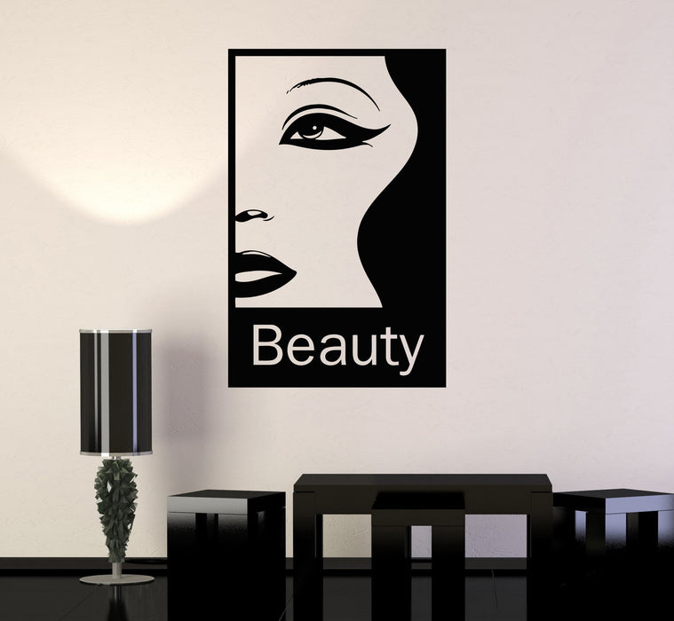 Vinyl Wall Decal Beauty Hair Salon Woman Fashion Style Girl Stickers Unique Gift (195ig)