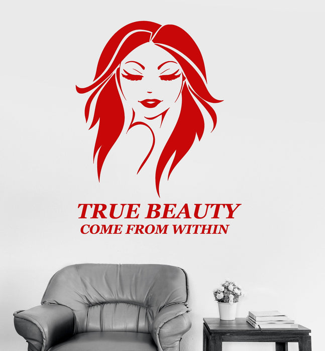 Vinyl Wall Decal Beauty Salon Quote Woman Spa Stickers Mural Unique Gift (ig4024)