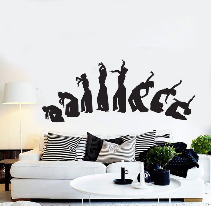 Vinyl Wall Decal Belly Dance Dancing Girl Woman Stickers Mural Unique Gift (143ig)
