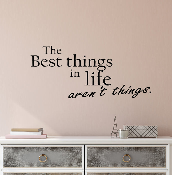 Vinyl Wall Decal Stickers Motivation Quote Words Best Things In Life Inspiring Letters 3851ig (22.5 in x 10 in)