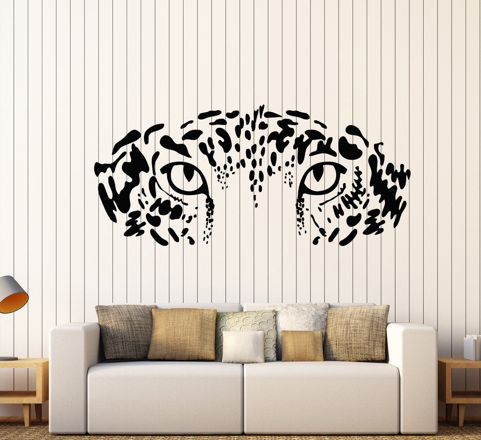 Vinyl Wall Decal Wild Big Cat Leopard Predator African Animal Stickers ...