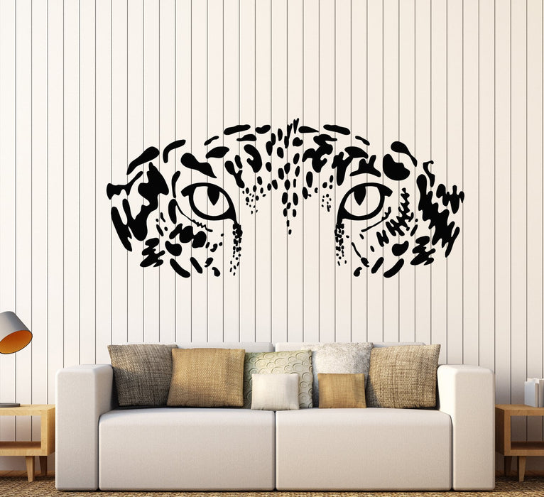 Vinyl Wall Decal Wild Big Cat Leopard Predator African Animal Stickers Unique Gift (2049ig)