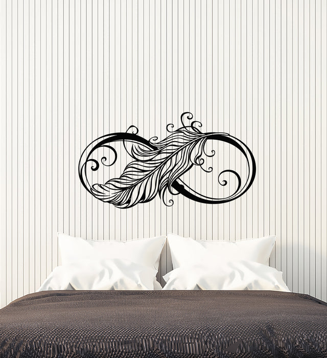 Infinity Symbol With Feather