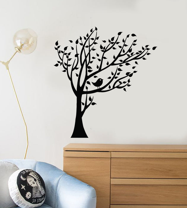 Vinyl Wall Decal Cartoon Bird On The Tree Children's Room Decor Stickers (2329ig)