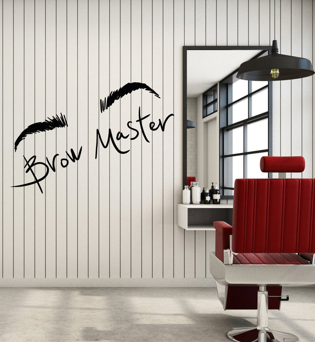 Autocollant mural en vinyle pour sourcils Brow Master Beauty Salon Stickers (2581ig)