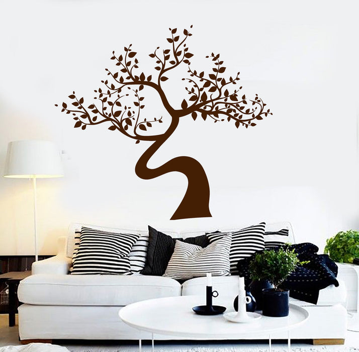 Vinyl Wall Decal Tree Leaves House Interior Room Decor Stickers Unique Gift (ig4185)