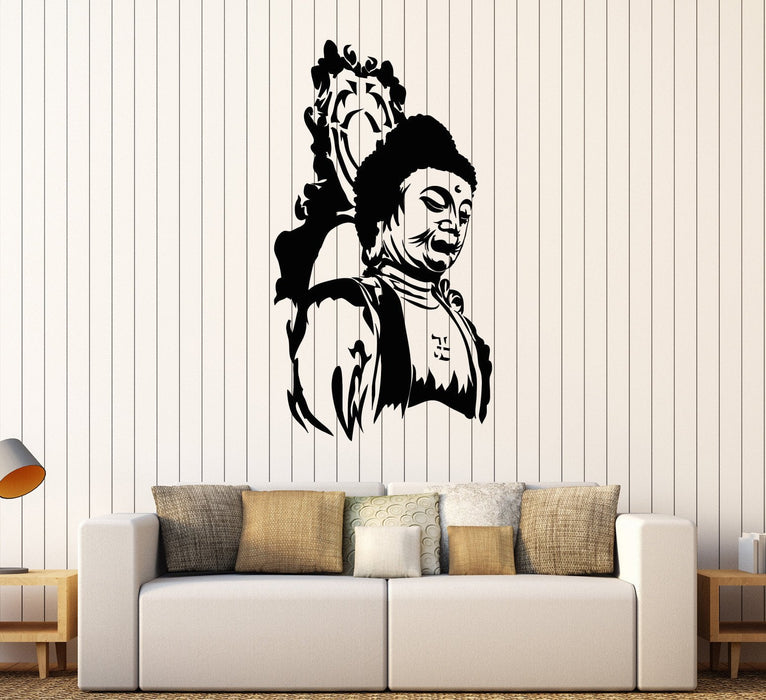 Vinyl Wall Decal Buddha Religion Buddhism Stickers Mural Unique Gift (613ig)