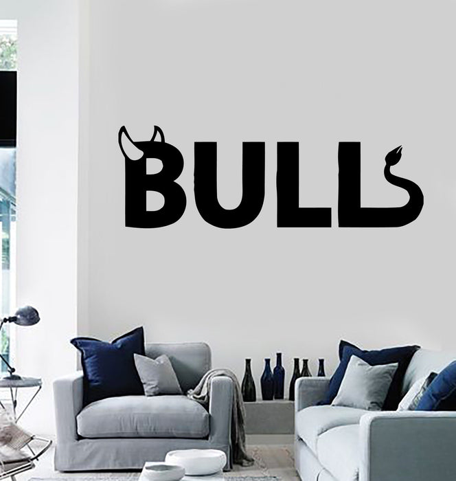 Wall Stickers Vinyl Decal Bull Mascot Bullfight Animal Sign Unique Gift (ig321)