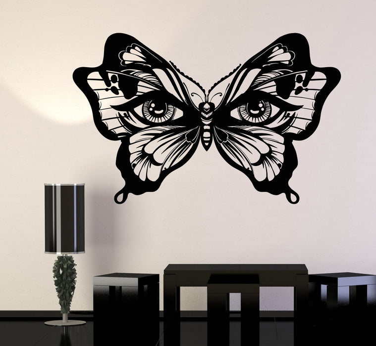 Vinyl Wall Decal Butterfly Insect Women's Eyes Art Decor Stickers Unique Gift (1090ig)