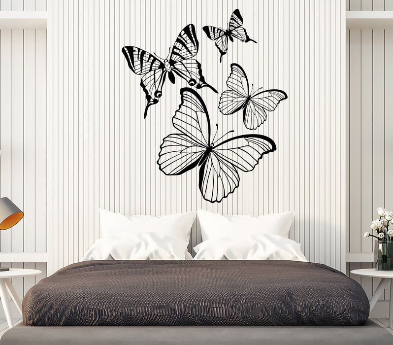 Vinyl Wall Decal Beautiful Butterflies Insects Girl Room Stickers Unique Gift (1583ig)