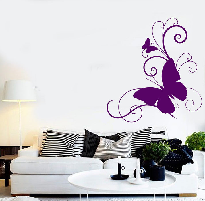 Виниловая наклейка на стену Бабочка Комната Дом Декор Наклейки Уникальный подарок (ig4397)